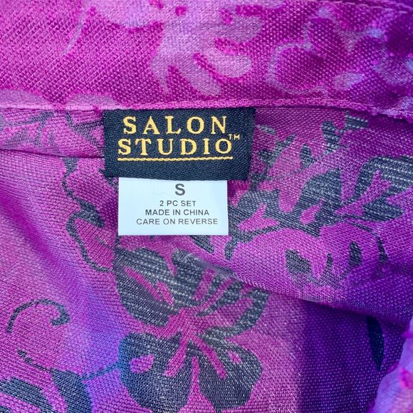 Salon Studio 2 piece purple top - Picture 5 of 5